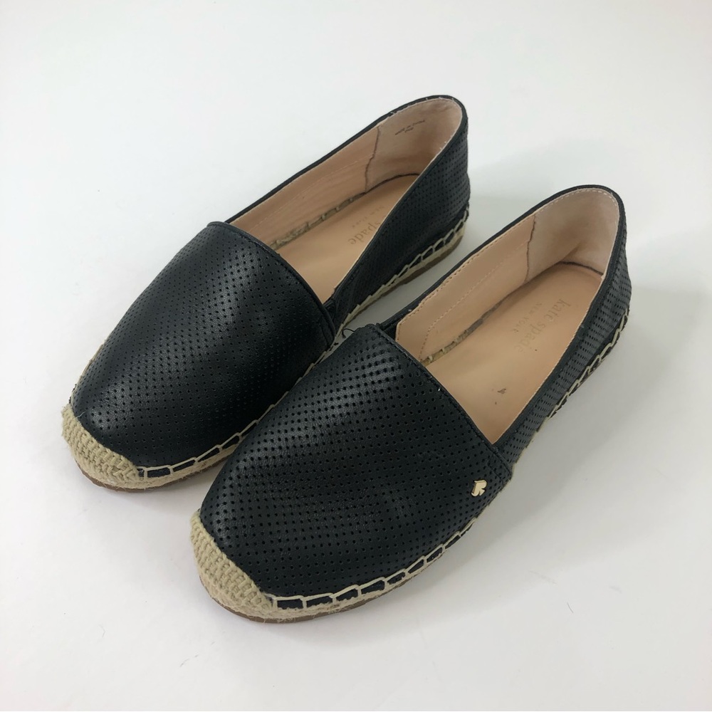 Kate Spade Gianna Espadrille slip on flats black size 6.5